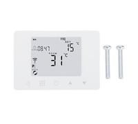 Smart Temperature Controller Digital Display WiFi APP Control Programmable Thermostat for Home Office Hotel Wall Mounted ABS White