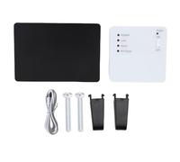 Smart Temperature Controller Smart WiFi Thermostat Digital Display Remote Control Programmable Thermostat with Receiver for Home Office Wall Mounted ABS White