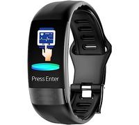 Smart Temperature Detection Watch, ECG+PPG Monitoring, Heart Rate/Blood Pressure/Oxygen Monitoring, Exercise Pedometer Smart Reminder,Black