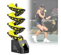 Smart Tennis Ball Machine, Adjustable Height & Angle, 33/28 Balls Capacity, for Kids & Beginners