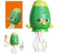 Smart Tentacle Explorer Octopus, Electric Dancing Octopus Toy, Wiggly Wonder Octopus with Obstacle Sensor, Lights & Music, Magic Crazy 8-Leg Wiggly Wonder Octopus (Green)
