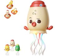 Smart Tentacle Explorer, Wiggly Wonder Octopus, Electric Auto-Avoid Crawling Octopus with Led & Music, Dancing Squid Toy, USB Rechargeable (Pink)