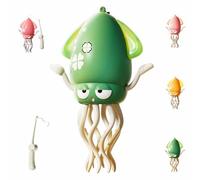 Smart Tentacle Explorer, Wiggly Wonder Octopus, Electric Playful Dancing Squid Toy, Crawling Automatic Obstacle Sensor Toys, 8-Leg Auto-Dance Self-Navigating Robotic, With LED Lights & Music(Green)