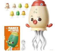 Smart Tentacle Explorer, Wiggly Wonder Octopus, Funny Dancing, Electric Auto-Avoid Crawling Octopus with Led & Music, USB RechargeableOctopus Toy (Pink)