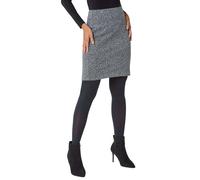 Smart Textured Stretch Pencil Skirt Roman Grey 10