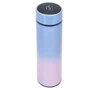 Smart Thermal Flask Digital Temperature Display Ideal for Hot Drinks and Boiled Water 500ml Stainless Steel Bottle Perfect for Cold Coffee Tea Milk on The Go (Blue on top and Pink on Bottom)