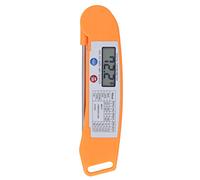 Smart Thermometer, Easy to Use ABS 304 Stainless Steel Food Thermometer Immediate Readout for Meat for Kitchen (Orange)