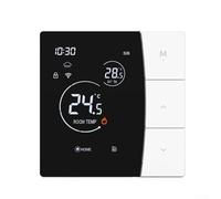 Smart Thermostat, 3A 16A SDM6 Button Type Floor Heating Temperature Controller for Tuya WiFi Electric Water Gas Boiler with App Voice Control(White 3A-WIFI)