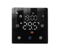Smart Thermostat Compatible with Ecosystem and Digital Temperature Control for Gas Boiler Systems 7-Day Programmable Function (Black)