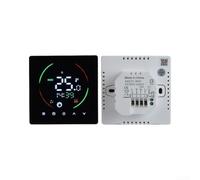 Smart Thermostat for Electric Underfloor Heating and Gas Boiler, WiFi | Temperature Controller with Voice Control, Energy Saving Programmable Digital Regulator for Tuya App, Black, 11.4x10x6.8cm