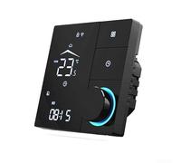 Smart Thermostat, Wifi Thermostat For Water And Electric Heating With For Tuya Smart Control And For Alexa For Remote Operation (Black 16A)