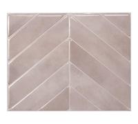 Smart Tiles Stick On Tiles Splashback - Chevron Pink, Self Adhesive Wall Tiles, 5 Wall Panels 11.43x9 in, Heat Resistant self Adhesive Wallpaper Tile, Water Resistant Bathroom Tile, Made in Canada