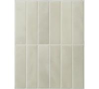 Smart Tiles Stick On Tiles Splashback - Morocco Beige, Self Adhesive Wall Tiles, 5 Wall Panels 11.43x9 in, Heat Resistant self Adhesive Wallpaper Tile, Water Resistant Bathroom Tile, Made in Canada