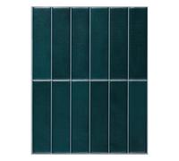 Smart Tiles Stick On Tiles Splashback - Morocco Blue/Green, Self Adhesive Wall Tiles, 5 Wall Panels 11.43x9 in, Heat Resistant Adhesive Wallpaper Tile, Water Resistant Bathroom Tile, Made in Canada
