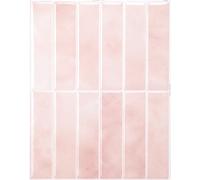Smart Tiles Stick On Tiles Splashback - Morocco Pink, Self Adhesive Wall Tiles, 5 Wall Panels 11.43x9 in, Heat Resistant self Adhesive Wallpaper Tile, Water Resistant Bathroom Tile, Made in Canada