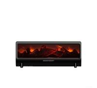 Smart Timer Aromatherapy Humidifier with Colorful Flame Effect, Whisper Quiet Technology, and Large Capacity Water Tank for Continuous Use (black)