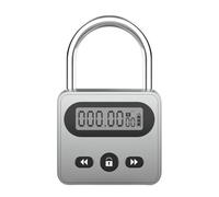 Smart Timer Lock, Digital Padlock with LCD Backlight and Auto-Open, Phone Addiction Lock for Habit Management
