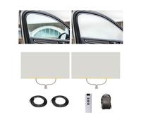 Smart Tint PDLC Film for Car Windows,2/4PCS Universal Set,Remote Control | 39.37"x19.69" Electric Privacy Window Tint,UV & Heat Block,Frosted to Clear,Easy DIY Install(White,2 PCS)