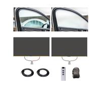 Smart Tint PDLC Film for Car Windows,2/4PCS Universal Set,Remote Control | 39.37"x19.69" Electric Privacy Window Tint,UV & Heat Block,Frosted to Clear,Easy DIY Install(Gray,2 PCS)