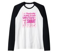 Smart to Say Witty Outspoken Quote Raglan Baseball Tee