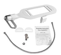 Smart Toilet Seat Flusher - ABS 43x12x7cm | Double Nozzle Non Electric Bidet Sprayer Adjustable Water Pressure | Hygienic Bathroom Toilet Accessory for Home Hotel College Dorm and School Use