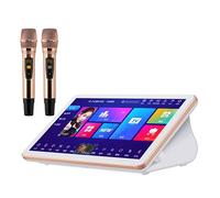 Smart Touch Screen Karaoke Machine with Wireless Microphone, Cloud Song Download, for Home Entertainment and Singing Practice
