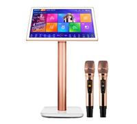 Smart Touch Screen KTV Karaoke Machine with Mobile App Control, Cloud Song Download, Microphone for Home Party Singing