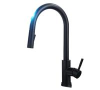 Smart Touch Sensor Kitchen FaucetKH1005 Black Rotating Touchless Water Tap Mixer Modern Design Easy Control WaterSaving Technology Stylish Kitchen Upgrade