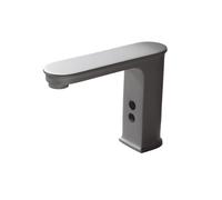 Smart Touchless Bathroom Faucet - Grey Brass-Body, Hot/Cold Mixer, Dual Power