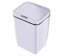 Smart Touchless Kitchen Trash Can with Motion Sensor, Large Opening, Eco-Friendly Design, Automatic Operation, White - Perfect for Modern Homes