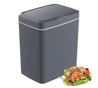 Smart Touchless Trash Bin, 15L Automatic Garbage Can with Smart Sensor, 23CM Larger Diameter & Long Battery Life, Motion Sensor Trash Bin for Bathroom Living Room Bedroom K black Rechargeable version