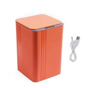 Smart Touchless Trash Can with Motion Sensor 15L Rechargeable Electric Garbage Bin for Kitchen Bathroom Office Living Room Toilet BedroomModern Design Elegant Color