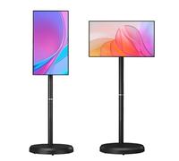 Smart Touchscreen Monitor, 21.5-Inch 1080p Portable TV with Rolling Stand, Swivel Rotation, Built-in 6000mAh Battery for 4-6 Hours Use