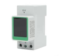 Smart Track Mounted Energy Meter with Real-Time Digital Display for Voltage Current Power kW kWh and Grid Frequency AC 70-270V Input Range