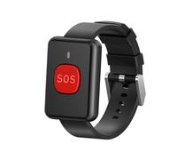 Smart Tracker 433.92M Wrist Watch Call RC Transmitter Watch Call Button Wireless SOS Emergency Button For The Elderly(Black)