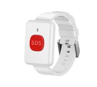 Smart Tracker 433.92M Wrist Watch Call RC Transmitter Watch Call Button Wireless SOS Emergency Button For The Elderly(White)