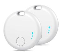 Smart Tracker Tag, 2 Pack Key Finder Item Locator Compatible with Find My APP (iOS Only), Small Bluetooth Tracker for Luggage Suitcases Kids Pet Dog Cat, Tracking Tag Device IP67 Waterproof