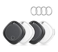 Smart Tracker Tag Bluetooth Item Finder - 4 Pack,Key Finder Locator Compatible with Apple Find My (iOS Only), IP67 Waterproof, Replaceable Battery,Tracking Tag for Keys, Suitcase, Bag, Wallet