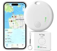 Smart Tracker Tag, YiYunTE Item Key Finder Locator Compatible with Find My App(iOS only), Waterproof Kids Children Tracking Tag Device, Small Bluetooth Tracker for Luggage Cat Dog Pet Wallet Bags