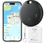 Smart Tracker Tag, YiYunTE Item Key Finder Locator Compatible with Find My App(iOS only), Waterproof Kids Children Tracking Tag Device, Small Bluetooth Tracker for Luggage Cat Dog Pet Wallet Bags