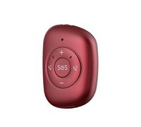 Smart Tracker V50 4G GPS Real-time Tracking Pendant Tracker Falling Alert Two-way Calling SOS Alarm Locator For Elderly Women Kids APP(V50-red)