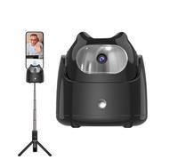 Smart trackings Tripod - 360° Rotating Phone Stand, AI Auto Camera Mount, Motion Detection Stabilizer With Adjustable Clamp | Gesture Sensor For Streaming, Fitness Classes, Dance Tutorials, Video