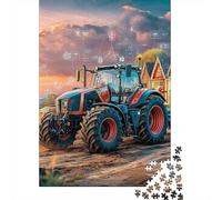 Smart Tractor Farming 1000 Pc Thickened Paper Digital Agriculture Style Puzzle Grown-Ups Relaxation Hobby Easy Store Engaging Brain Teaser 38x26cm/1000pcs
