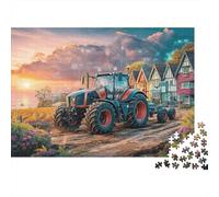Smart Tractor Farming 1000 Piece Jigsaw Puzzle Concentration Training Digital Agriculture Style Holiday Puzzle Activity Family Game Night Made in UK 100% Recycled 38x26cm/1000pcs