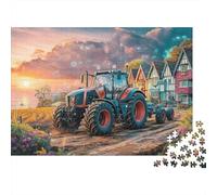 Smart Tractor Farming 1000 Pieces Eco-friendly Material Digital Agriculture Style Puzzles for Seniors Easy to Assemble Gift for Her Zero-gap Fit 70x50cm/1000pcs
