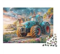 Smart Tractor Tech Paperboard Futuristic Farm Vehicle Classic Jigsaw Puzzle Interactive Boredom Buster 52x38cm/1000pcs
