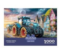 Smart Tractor TechSpectacular 1000-Piece Jigsaw Puzzles for Adults Futuristic Farm Scene Showcasing The Spectrum of Impossible-to-Difficult Challenging Puzzle Games - These Spectacular Jigsaw Puzzles
