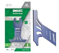 SMART Trade 70mm Drywall Multi Tool Blade, Plasterboard, Open-Back | Cuts Plasterboard & Drywall Fast & Clean - Fits Most Oscillating Multi-Tools, Universal Open-Back for Trade & DIY Use