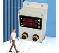 Smart Traffic Counter with Two-Way Identification, Power Outage Memory, Easy Installation for Retail Stores and Museums