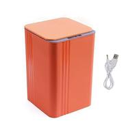 Smart Trash Can with LidTouchless Motion Sensor Garbage Bin for Kitchen Bathroom Office Living Room Toilet BedroomRechargeable 18L (Color: Grey)